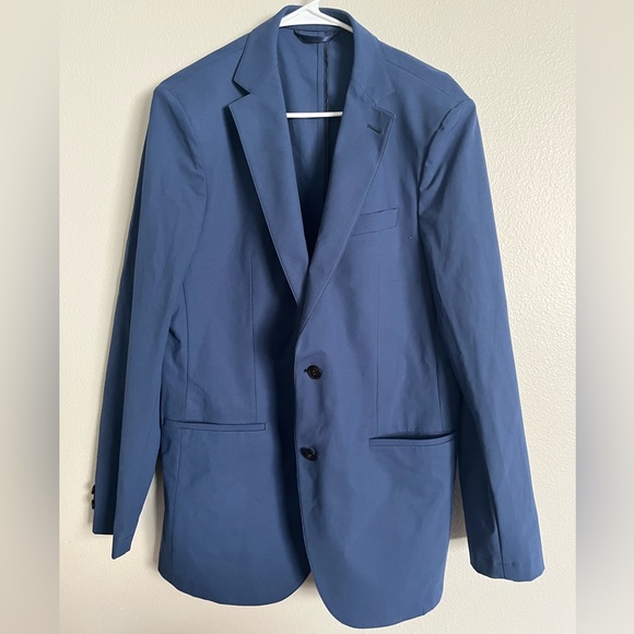 Sene Soho FlexTech Blazer/Sport Coat Blue EUC 44? See measurements! - Picture 3 of 5